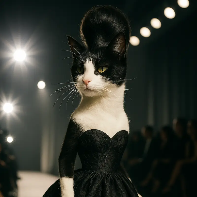 Katten Gunnar som farverig 2D tegning