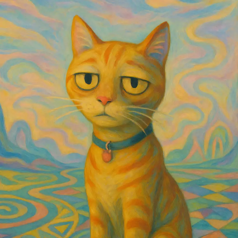 Katte Lisa Inspireret af Mona Lisa